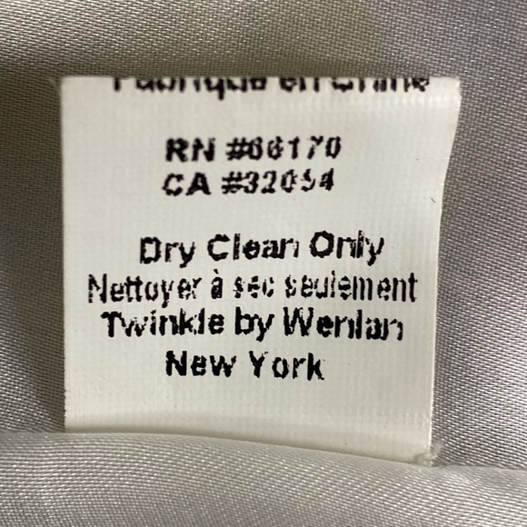 Twinkle by Wenlan Anthropologie Gray Multicolor 100% Silk V-Neck Dress Size 8 - Picture 7 of 8